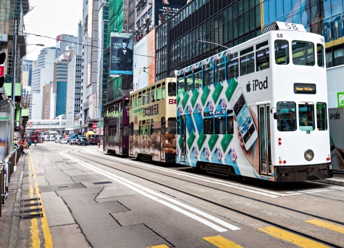 香港名物_2階建てトラム乗車